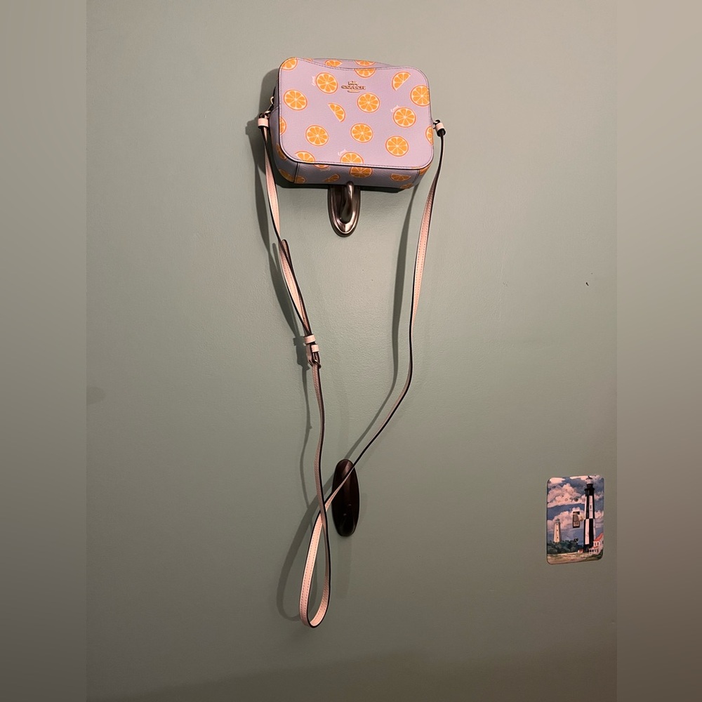 Coach Orange Print Crossbody Bag - Picture 3 of 9